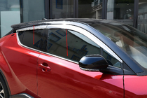 Toyota C-HR 2016–2023 OmsaLine raamomlijsting (4-delig, RVS) foto 1