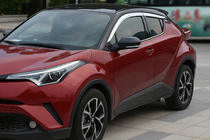 Toyota C-HR 2016–2023 OmsaLine raamomlijsting (4-delig, RVS) foto 5