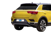 Volkswagen T-Roc 2017–2025 Sierlijst boven kentekenplaat (OmsaLine, RVS) foto 1