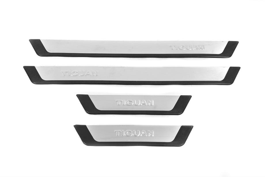 Volkswagen Tiguan 2007–2016 Omsa Flexill RVS instaplijsten (set van 4) Image