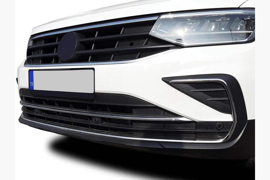 Volkswagen Tiguan 2016–2023 RVS sierlijsten voor mistlampen 2020+ (set 4 stuks) Image