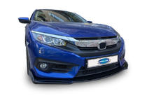 Honda Civic Sedan X 2016–2021 Voorbumper lip LIP V3 (zwart) foto 1