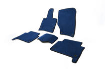 Audi Q7 2005–2015 EVA automatten (blauw) 2 rijen (5 matten) foto 4
