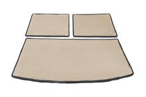 Audi Q7 2005–2015 Bagageruimtemat 3-delig (EVA, beige) (7-zits) foto 1