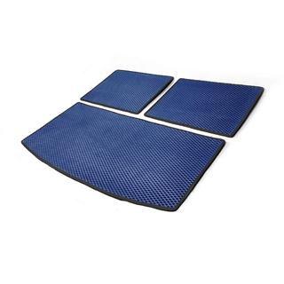 Kofferruimtemat 3-delig (EVA, blauw) (7-zits) Audi Q7 2005–2015 foto 2