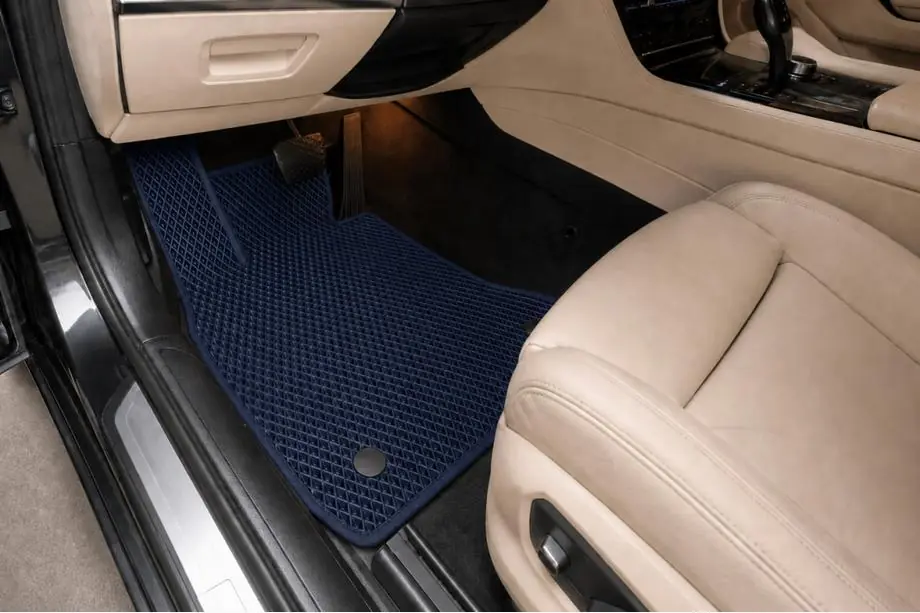 BMW 7 Serie F01/F02 2008–2015 EVA automatten (voor F02, blauw) Image