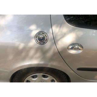RVS afdekking voor tankklep Peugeot 206 1998–2024 foto 2