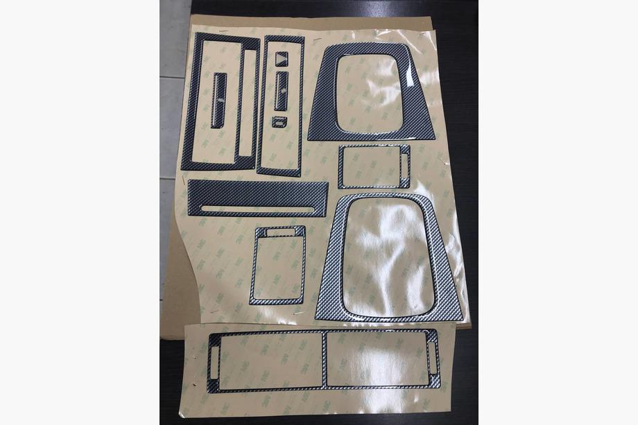 Audi A4 B6 2000–2004 Dashboardpaneel afdekkappen (8-delige set, carbon) Image