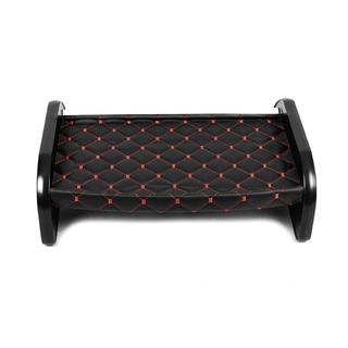Dashboardplank (zwart met rood stiksel) foto 4
