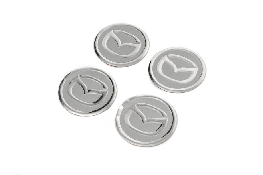 Mazda Stickers voor naafdoppen V2 60 mm (4 stuks) Foto 1