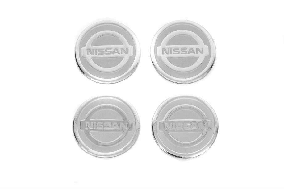 Nissan Stickers voor naafdoppen V2 60 mm (4 stuks) Foto 1