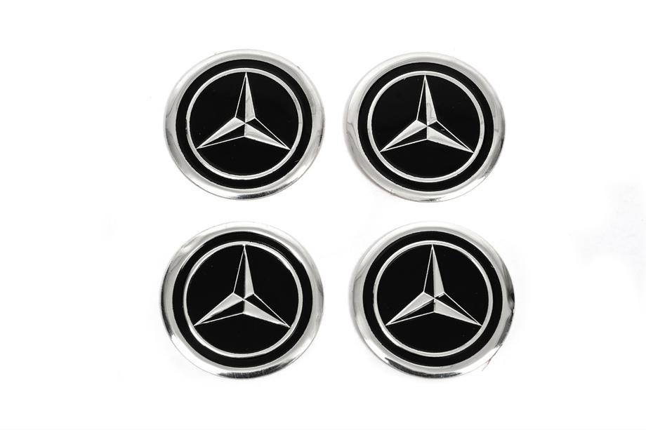 Mercedes-Benz Sticker set voor naafdoppen V1 60 mm (4 stuks) Image