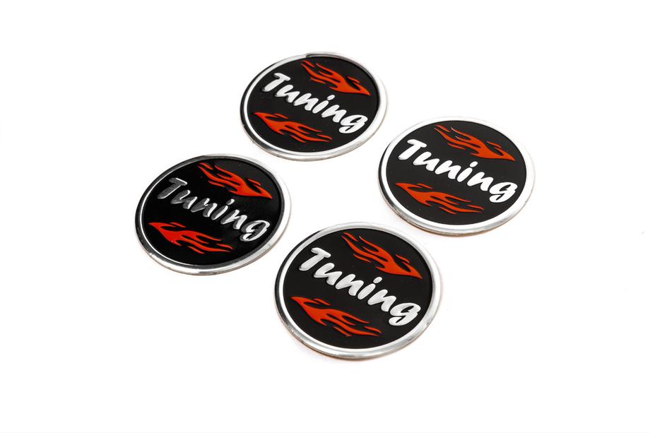 Stickers voor naafdoppen Tuning V1 60 mm (4 st) Foto 1