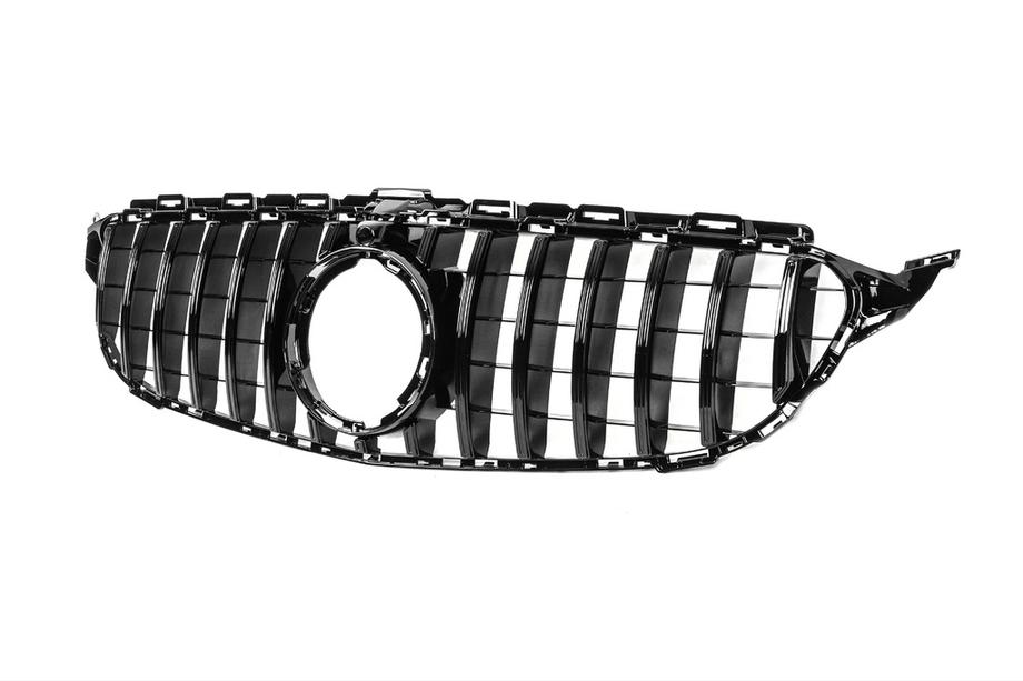 Mercedes C-klasse W205 2014–2021 Panamericana GT Black voorgrille (voor Avantgarde/AMG-Line/C43 AMG) 2014-2021, zonder camera Foto 7