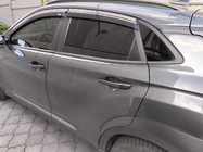 Hyundai Kona 2017–2023 Raamwindschermen met chromen sierlijst (set van 4, Niken) foto 7
