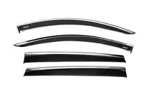Hyundai Santa Fe 4 2018–2023 Raamwindschermen met chromen sierlijst (set van 4, Niken) foto 1