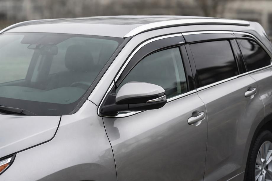 Toyota Highlander 2013–2019 Raamwindschermen met chromen sierlijst (set van 4, Niken) Image
