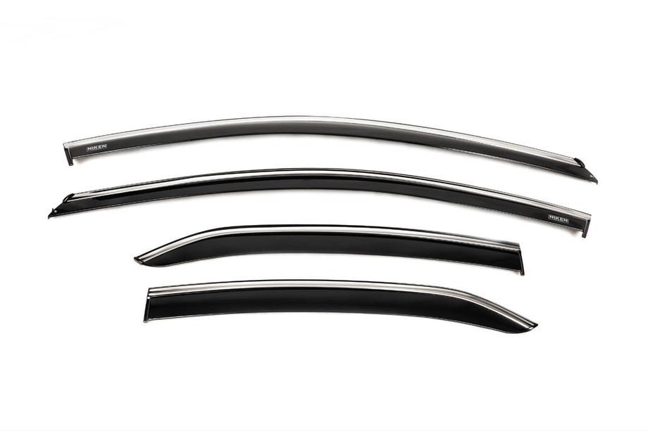 Toyota Camry 2017–2023 Raamwindschermen met chromen sierlijst (set van 4, Niken) Image