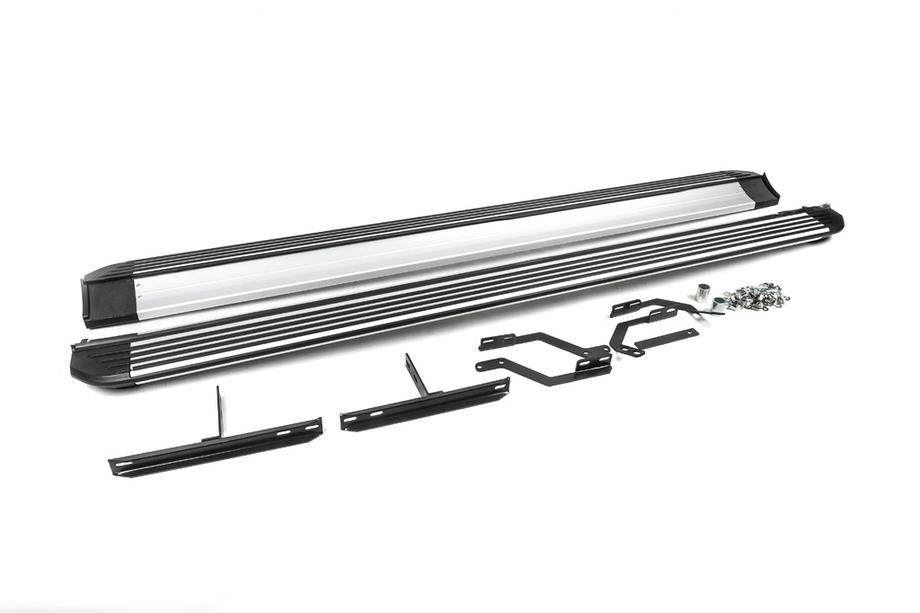 Volkswagen Touareg 2002–2010 AFGEPRIJD! OEM zijtreden (2 stuks, aluminium) Image