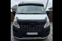 Renault Master 2011–2023 Voorruitspoiler V2 (glans zwart, 5 mm) foto 5