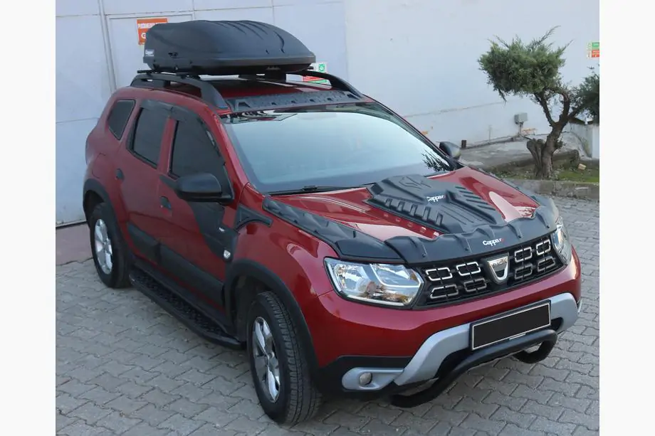 Dacia Duster 2018–2024 Motorkap afdekset DRAGON (3-delig) Foto 1