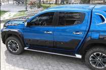 Mitsubishi L200 2015–2024 Deurstrips EuroCap (6 stuks, ABS) foto 1