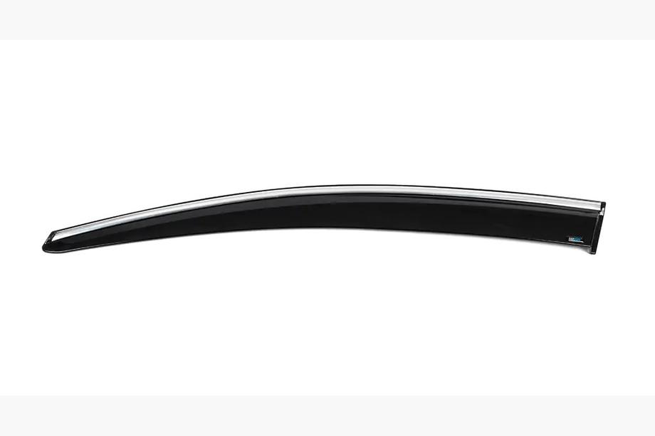 Ford Focus III 2011–2017 Raamwinddeflector bestuurderszijde met chroom (1 st., Sunplex Chrome) Image