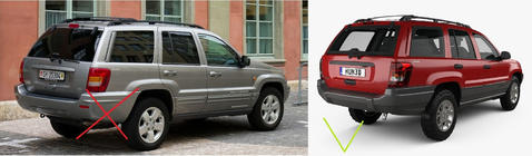 Jeep Grand Cherokee WJ 1999–2004 Premium spatlapset (4 st.) foto 3