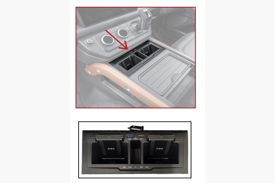 Land Rover Defender 2019– OEM draadloze oplader voor gadgets Image