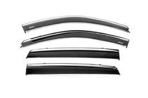 Hyundai Santa Fe 2 2006–2012 Raamwindschermen met chromen sierlijst (set van 4, Niken) foto 2