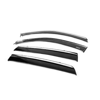 Raamwindschermen met chromen sierlijst (set van 4, Niken) Hyundai Santa Fe 2 2006–2012 foto 3