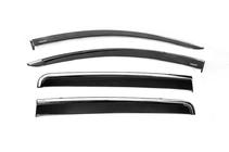 Mitsubishi L200 2015–2024 Raamwindschermen met chromen sierlijst (set van 4, Niken) foto 3