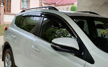 Toyota Rav 4 2013–2018 Raamwindschermen met chromen sierlijst (set van 4, Niken) foto 4