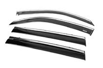 Toyota Land Cruiser 200 2007–2021 Raamwindschermen met chromen sierlijst (set van 4, Niken) foto 5
