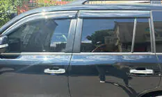 Lexus LX570/450d 2008–2022 Raamwindschermen met chromen sierlijst (set van 4, Niken) foto 1