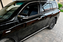 Toyota Highlander 2008–2013 Raamwindschermen met chromen sierlijst (set van 4, Niken) foto 5