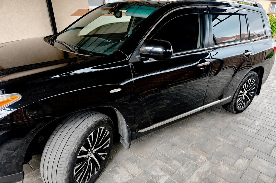 Toyota Highlander 2008–2013 Raamwindschermen met chromen sierlijst (set van 4, Niken) Image
