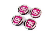 Fiat Naafdoppen voor velgen V2 49/42,5 mm rood (set 4 stuks, 0735448759) foto 3