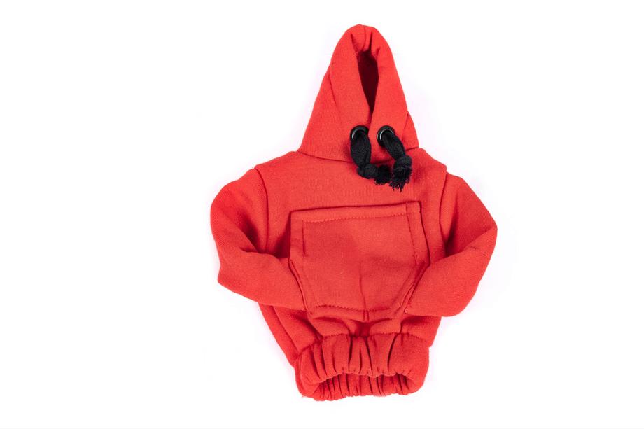 Hoodie hoes voor versnellingspook (rood, zwart koord) Foto 4
