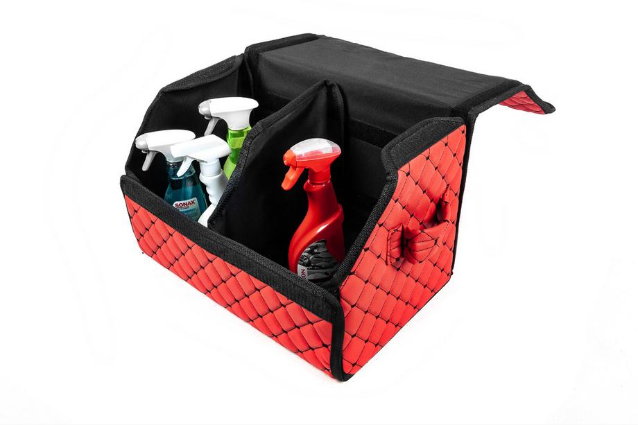ECO kofferbak organizer tas (50x30x30, rood) Foto 2