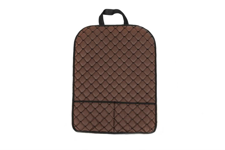 Rugleuning organizer ECO (1 st., bruin met zwart stiksel) Foto 3