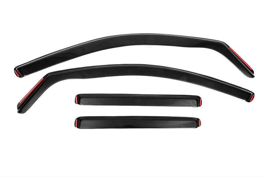 Volkswagen Tiguan 2007–2016 In-channel raamwindschermen (Esa, 4 stuks) Image