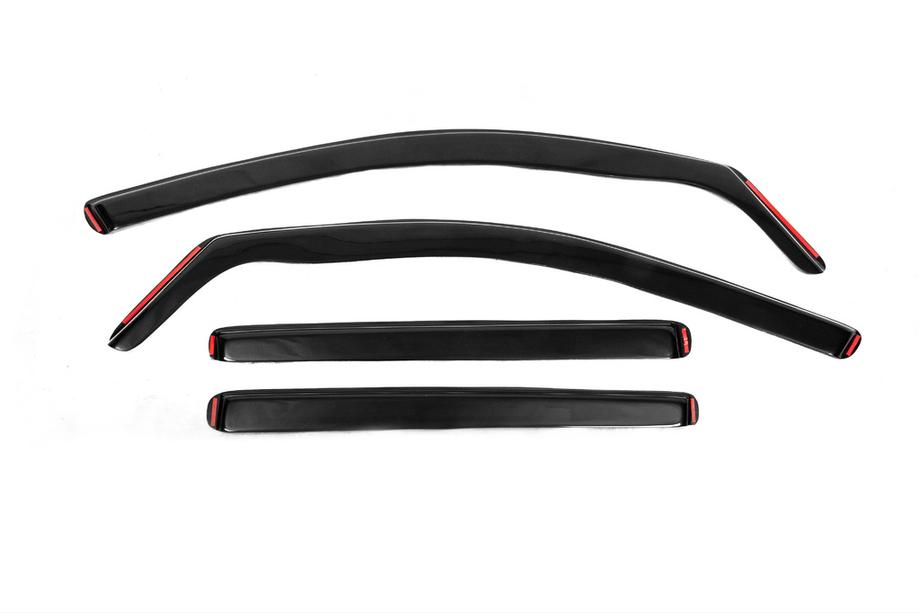Volkswagen Tiguan 2016–2023 In-channel raamwindschermen (Esa, 4 stuks) Image