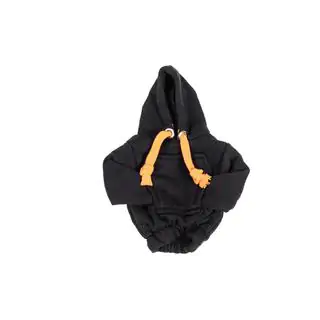 Hoodie-stijl pookhoes (Zwart, oranje trekkoord) foto 2