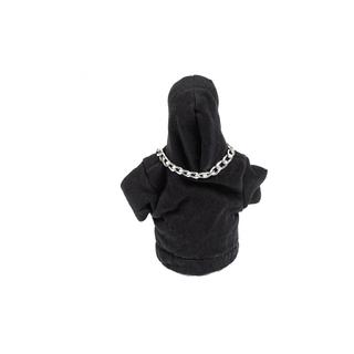 Hoodie pookhoes (zwart, wit koord) foto 4