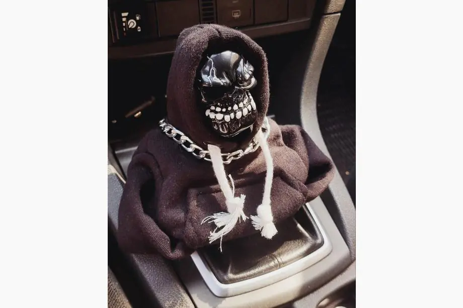 Hoodie pookhoes (zwart, wit koord) Foto 5