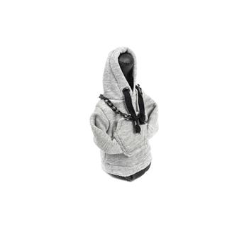 Pookhoes hoodie-stijl (grijs, zwart koord) foto 3