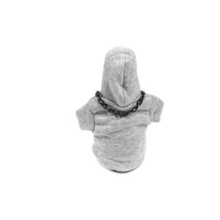 Pookhoes hoodie-stijl (grijs, zwart koord) foto 4