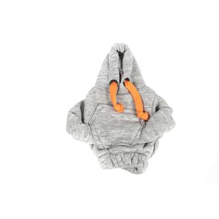 Hoodie versnellingspookhoes (grijs, oranje koord) foto 3