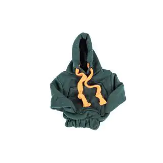 Versnellingspookhoes hoodie (groen, oranje trekkoord) foto 3